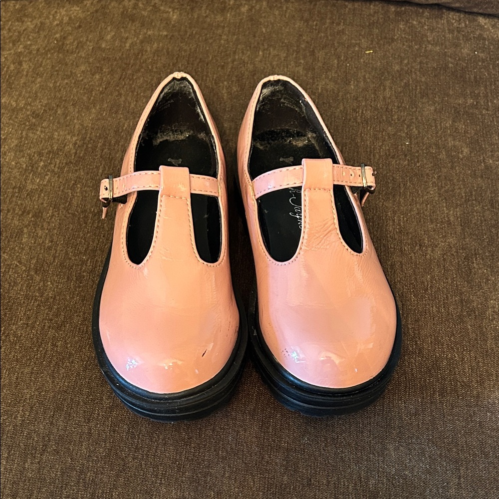 Sarah Jayne Pink T-Bar Dress Shoes